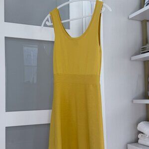 Two Pieces  Anne Klein Lemon Knitted  dress / cardigan
